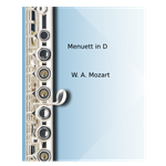 Menuett in D - flute with piano accompaniment