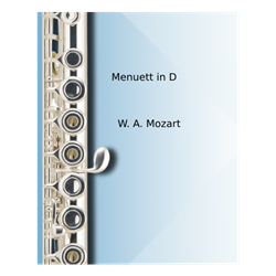 Menuett in D - flute with piano accompaniment